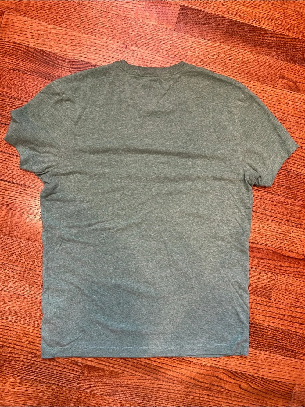 J. Crew Slim-Washed Short-Sleeve Heather Green Pocket Tee — Small, NWOT